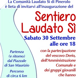 Locandina Sentiero Laudato Si 30.9.2023